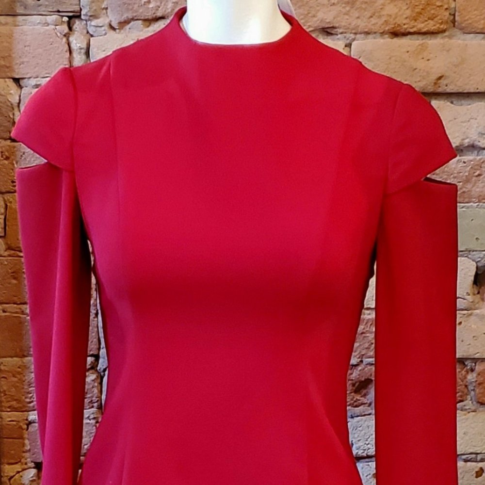 Red Black Halo Sheath Dress NWT Size 2